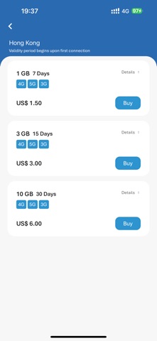 Wantok eSIM iPhone screenshot