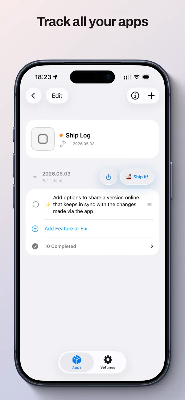 #2. Ship Log (iOS) Podle: Matteo Dall'Ombra