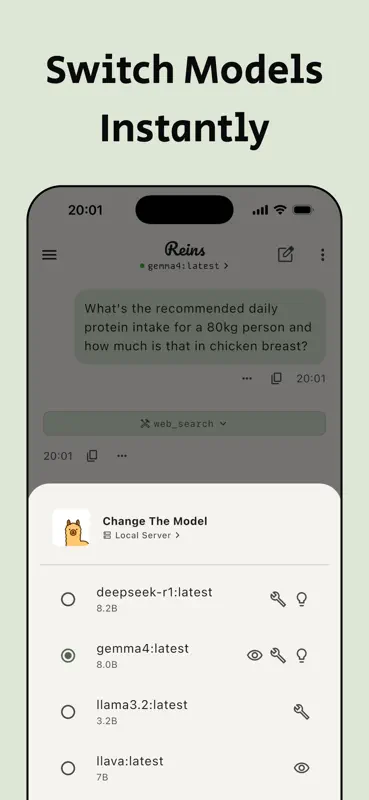 Reins: for Ollama & LM Studio screenshot 5 of 10