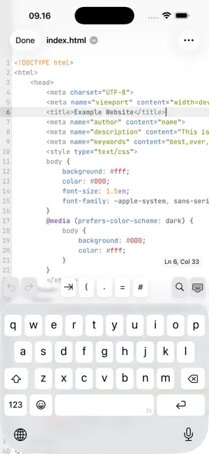 Runestone Text Editor screenshot 1