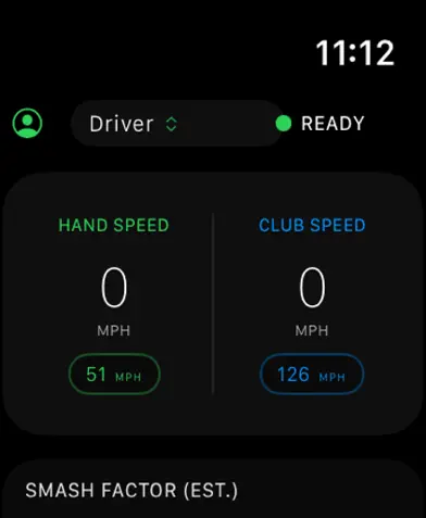 Golf Swing Speed Watch screenshot 5