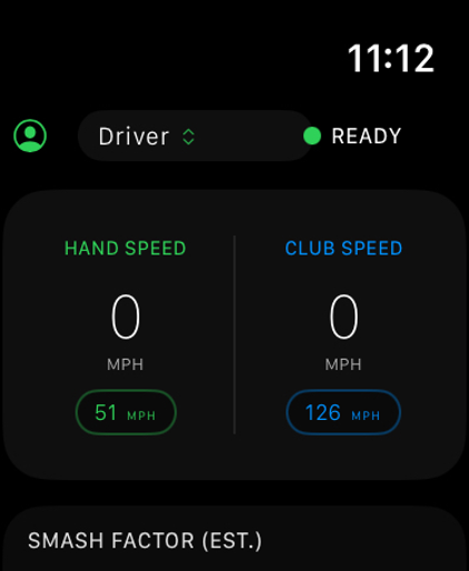 Golf Swing Speed Watch screenshot 5