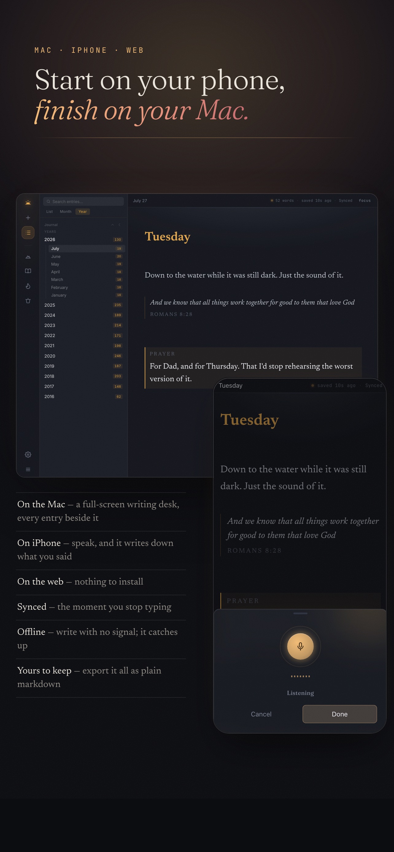 Screenshot 7 of Dayspring Journal