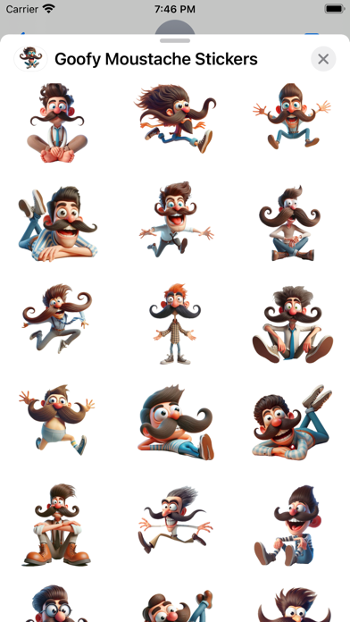 Screenshot #2 pour Goofy Moustache Stickers