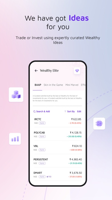 Wealthy: Stocks & Mutual Funds Screenshot