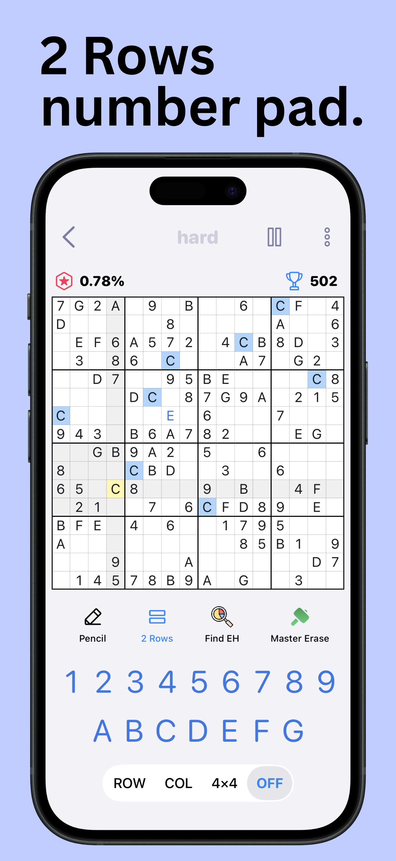 16x16 Giant Classic Sudoku screenshot 2