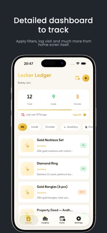 Locker Ledger iPhone screenshot