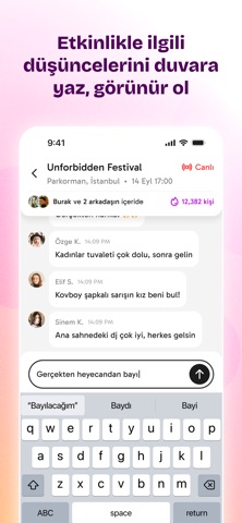 Saywall - Etkinlik Sosyal Ağı screenshot