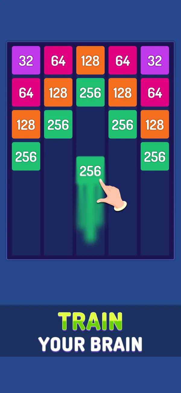 Screenshot #1 pour X2 Blocks: 2048 Number Puzzle