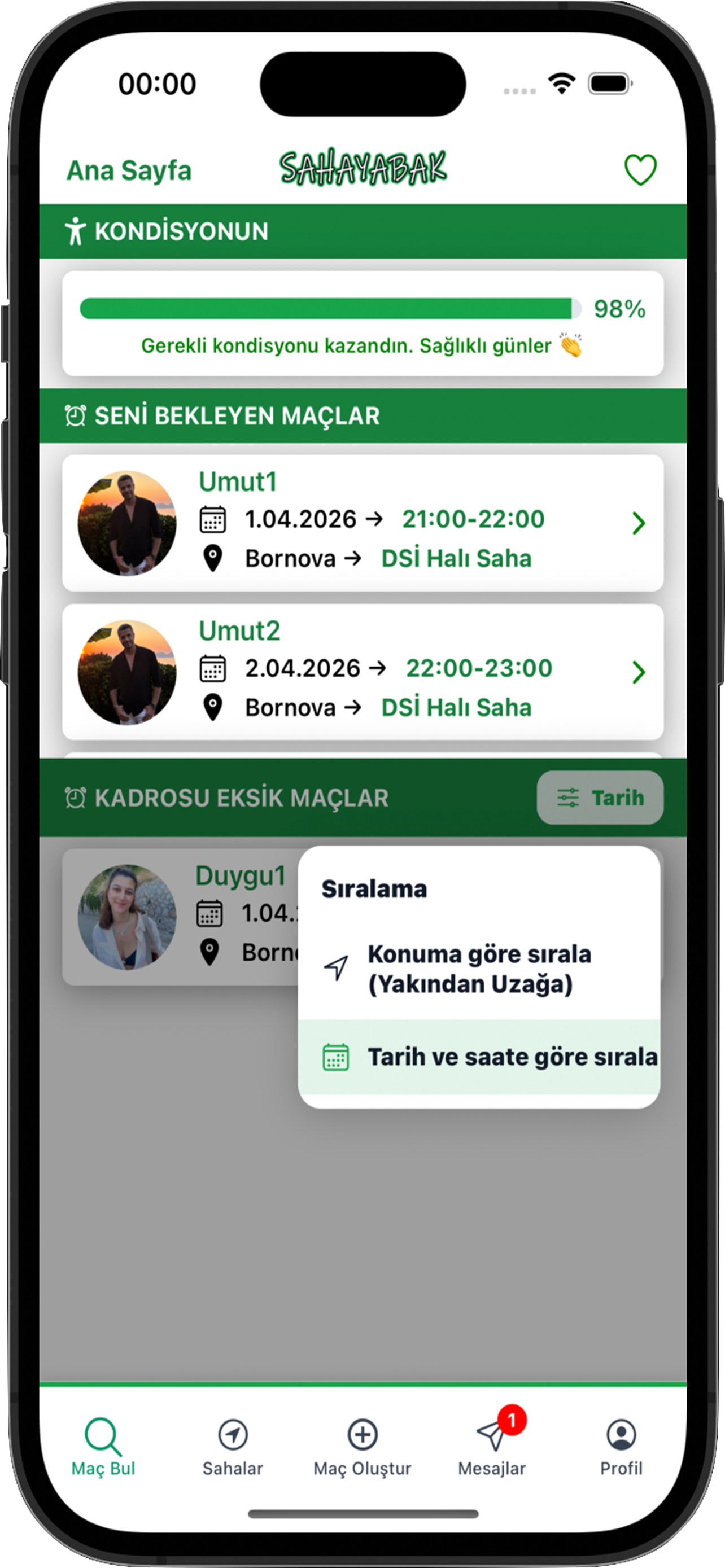 Sahaya Bak - Maç Yap