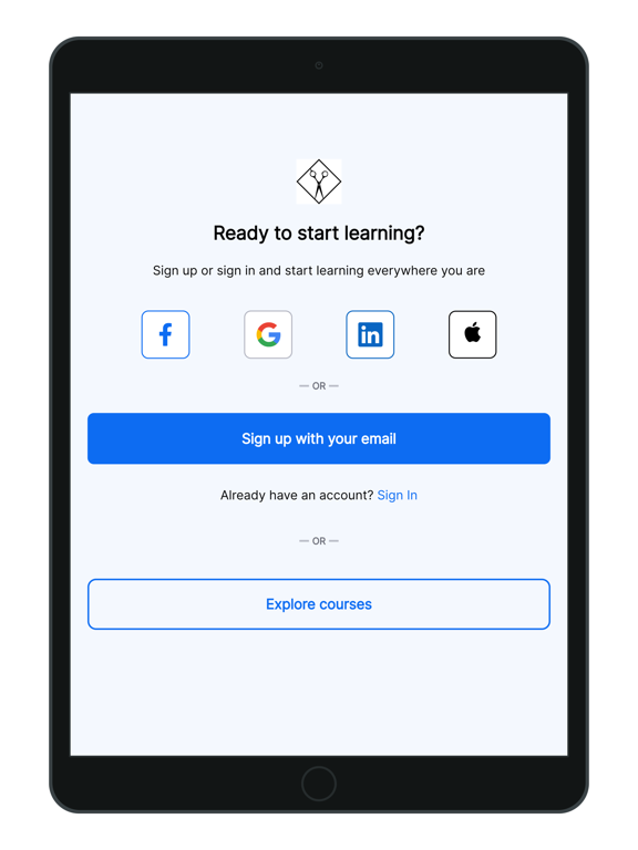 The Advanced Academy iPad screenshot 1 - Education app