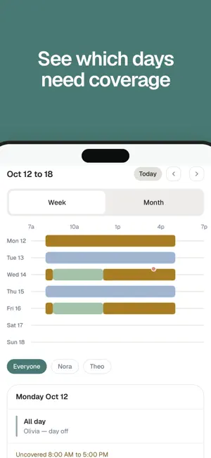 Milava: Childcare Schedule screenshot 2