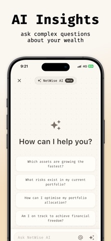 NetWise - AI Wealth Tracker Screenshot 2 of 5