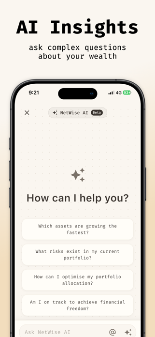 NetWise - AI Wealth Tracker Screenshot 2 of 5
