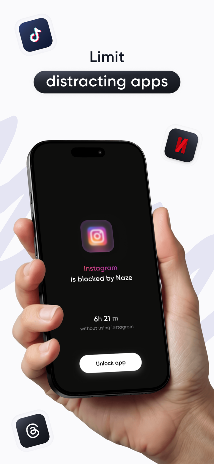 Naze: Social Media Blocker screenshot 3