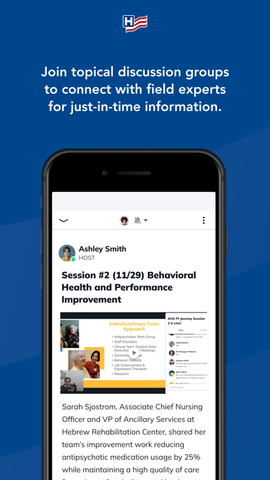 AHA Living Learning Network Screenshot