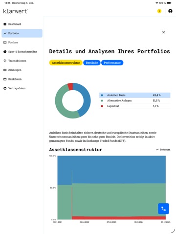klarwert iPad screenshot