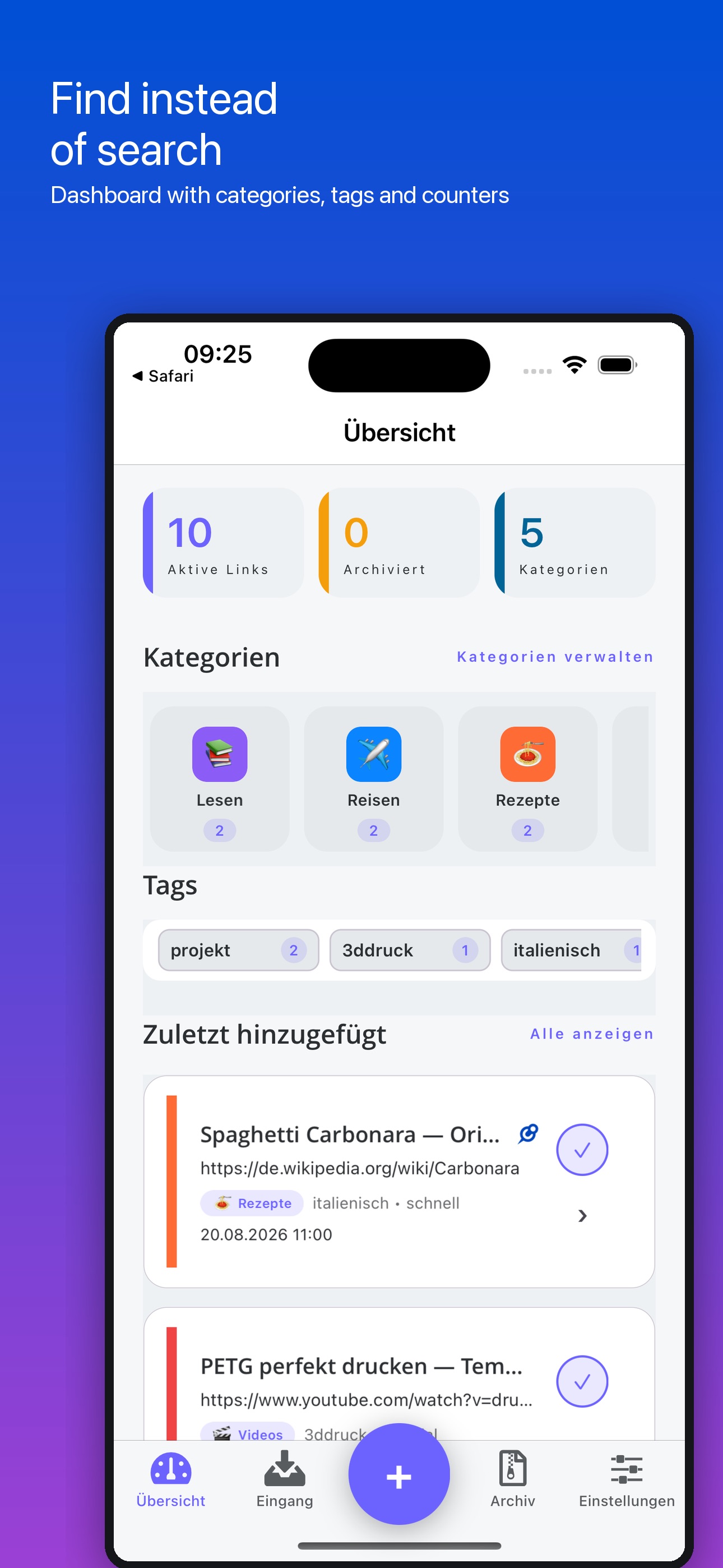 Screenshot 1 of myLinks by GellClan