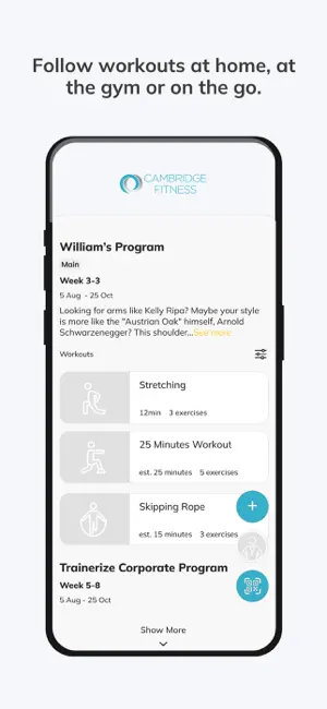 Cambridge Fitness screenshot 3