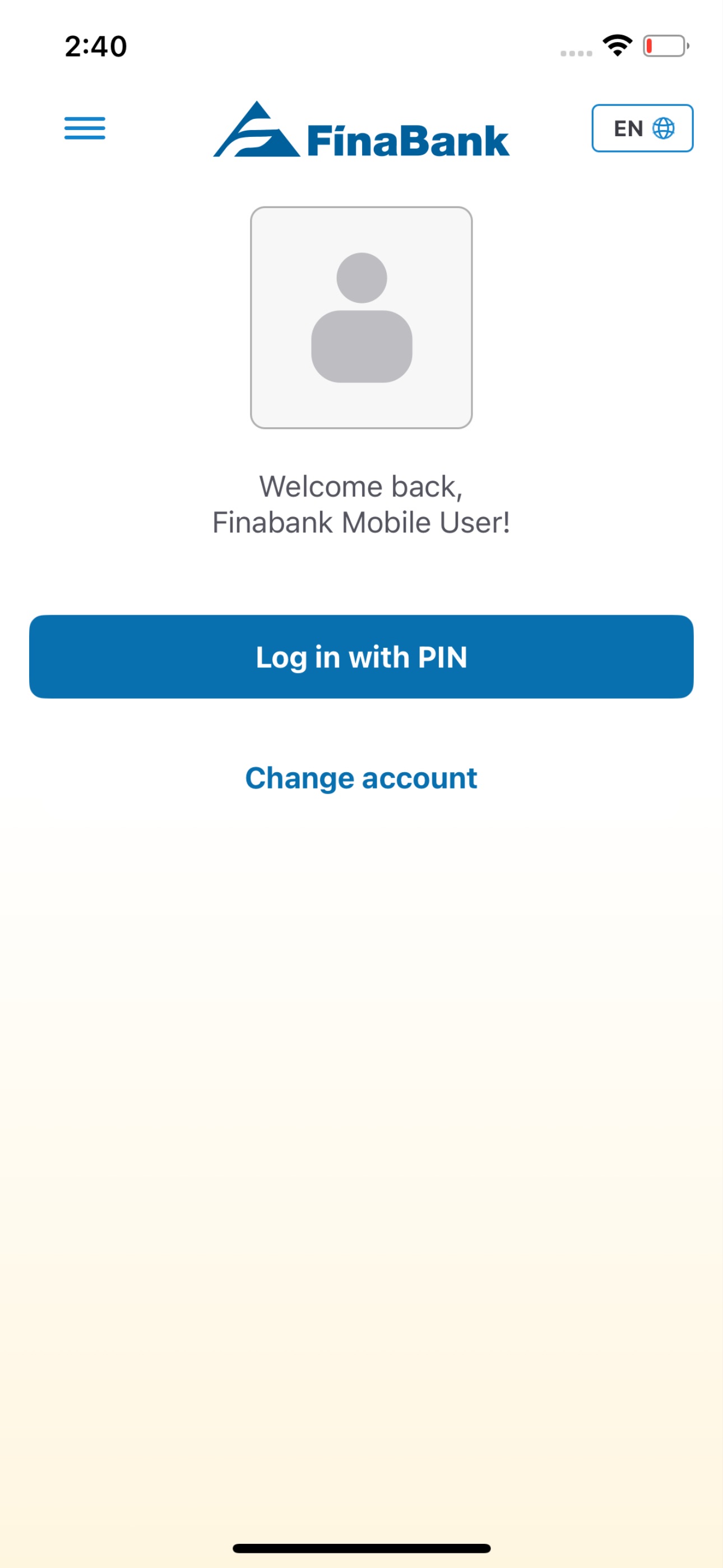Screenshot 1 of Finabank Mobile