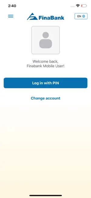 Finabank Mobile screenshot 1