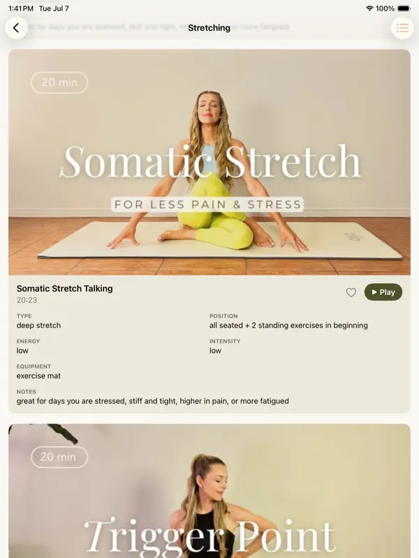 Cocolime Fitness on iPad