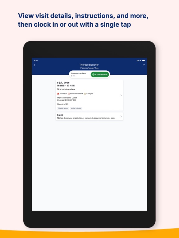 AlayaCare iPad screenshot 4 - Health & Fitness app