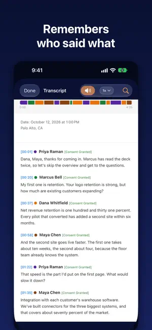 Bonfiyah: AI Meeting Recorder screenshot 1