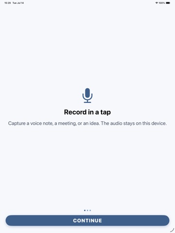 Voice Recorder: Transcribe iPad screenshot