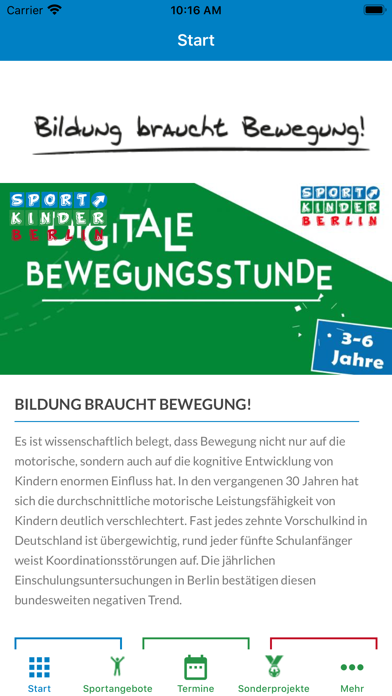 Sportkinder Berlin e.V. Screenshot 2 - AppWisp.com