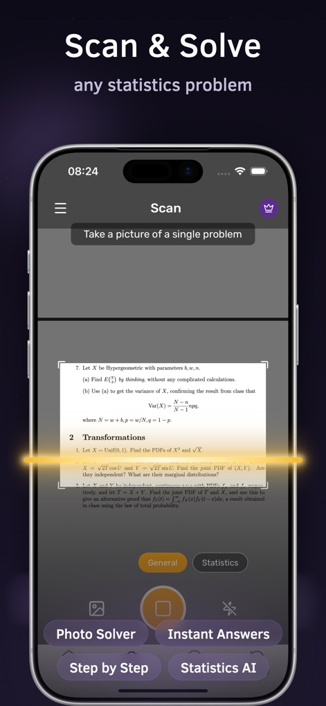 Statistics Problem Solver AI - Education App | MWM