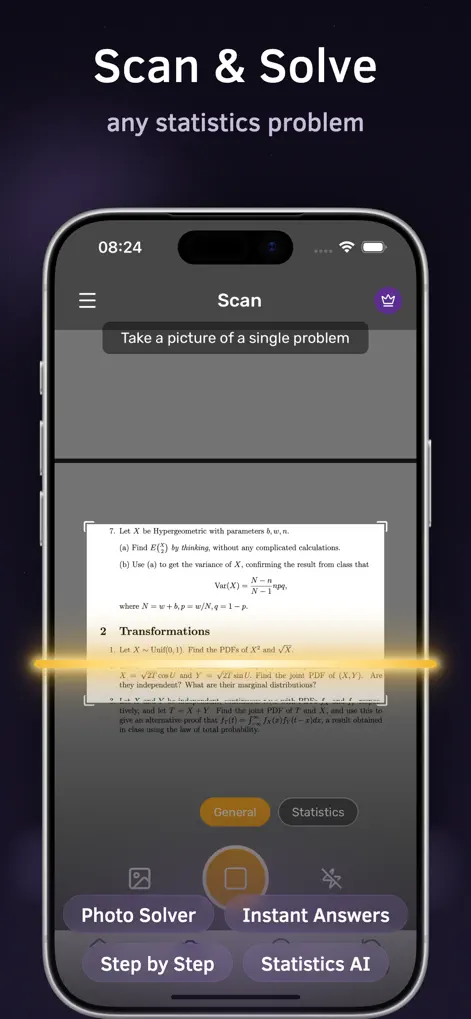 Statistics Problem Solver AI - Education App | MWM
