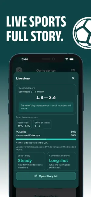 Luna Soccer - Sports App screenshot 2