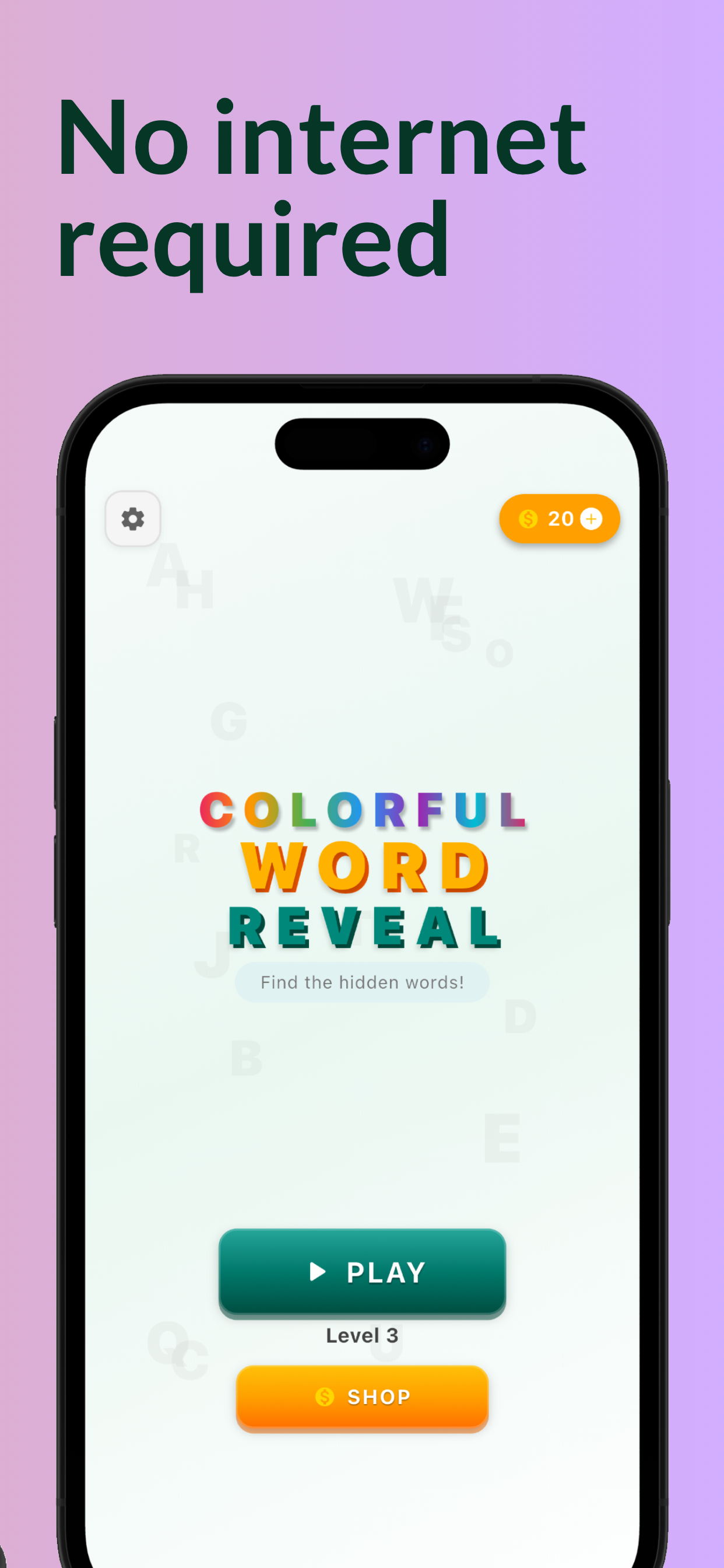 Colorful Words : Reveal Puzzle