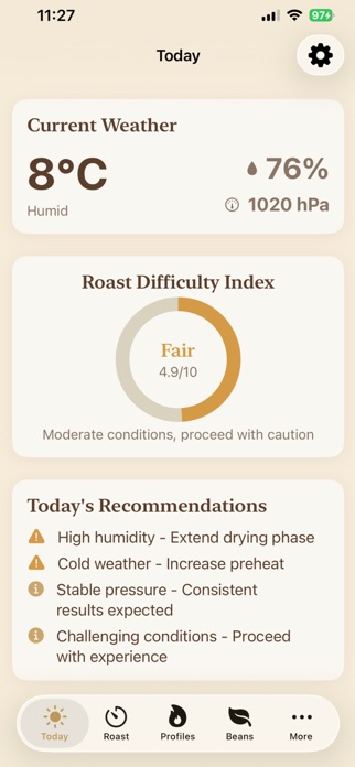 CoffeeRoastMate Screenshot 3 of 8