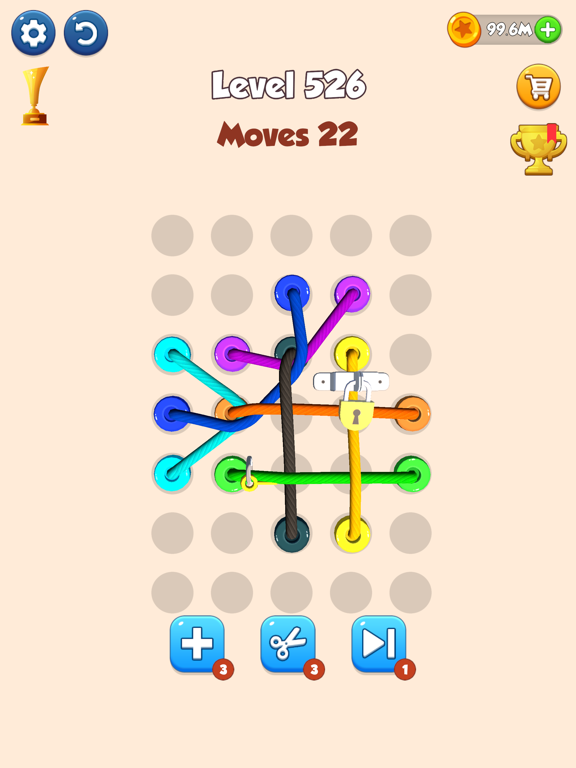 Color Tangled Rope 3D iPad screenshot 5 - Games app