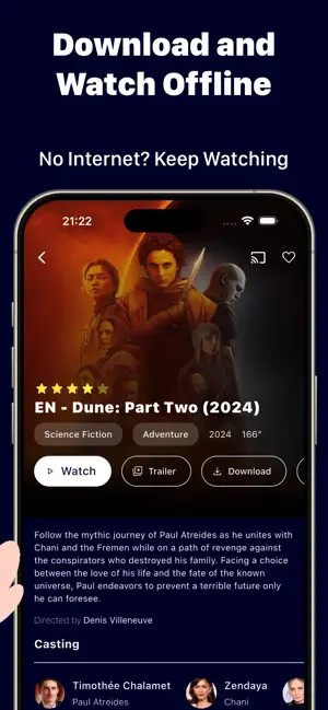 IPTV One: TV & Movie Player iPhone screenshot 2
