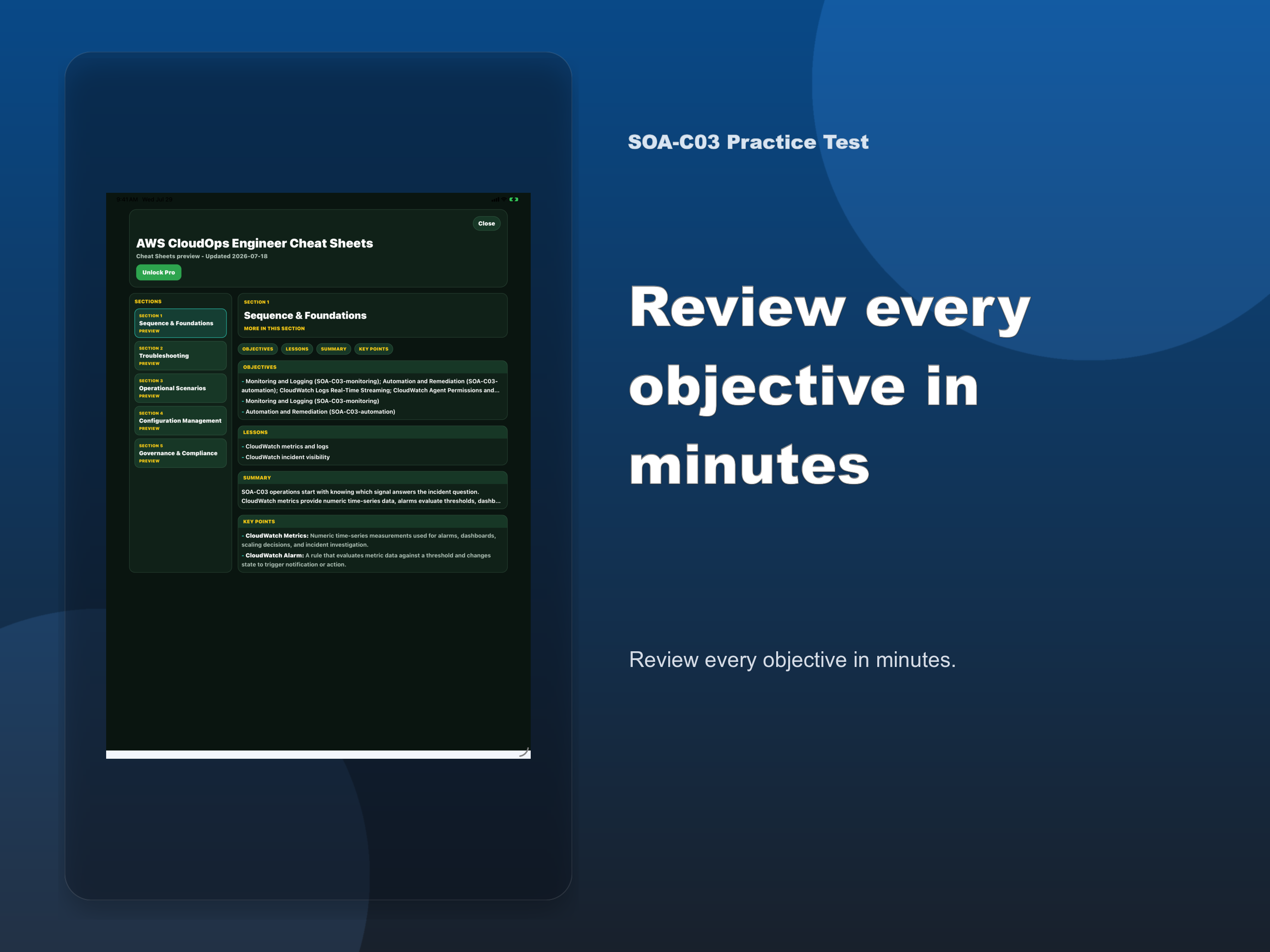 SOA-C03 Practice Test screenshot 12