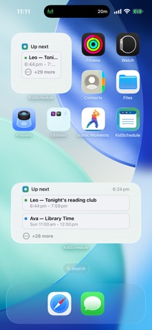 KidSchedule screenshot
