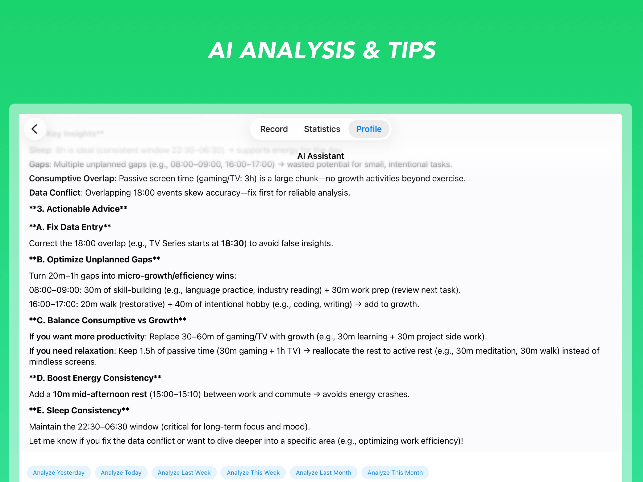 TimeLog AI｜Track Daily Moments