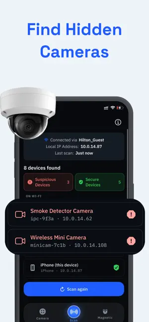 Hidden Camera Scanner: Spyzero screenshot 1