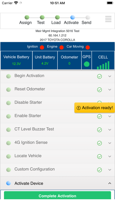Ituran USA Activateit Screenshot