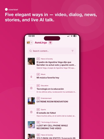 Learn Malayalam - AuraLingo iPad screenshot