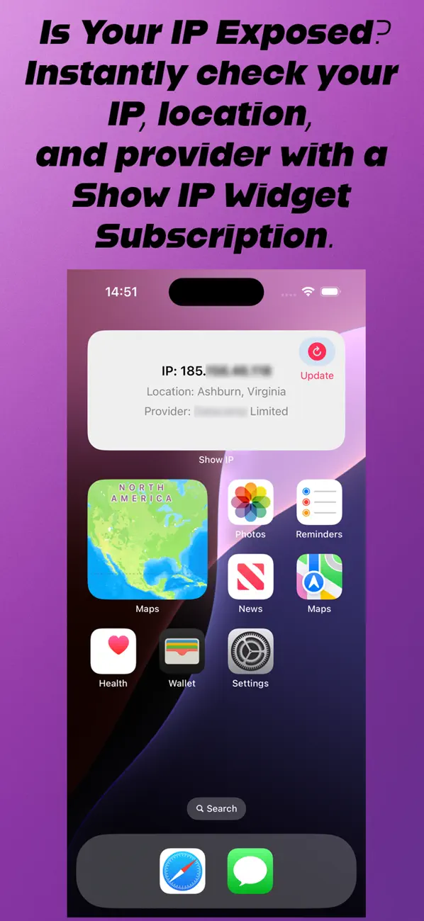 Screenshot #1 pour Show IP Widget