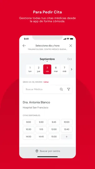 Captura de pantalla de Mapfre Salud | ES en iPhone 3