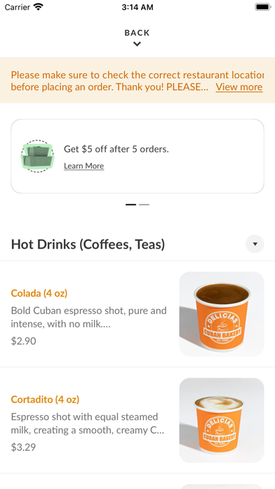Delicias Cuban Bakery Screenshot