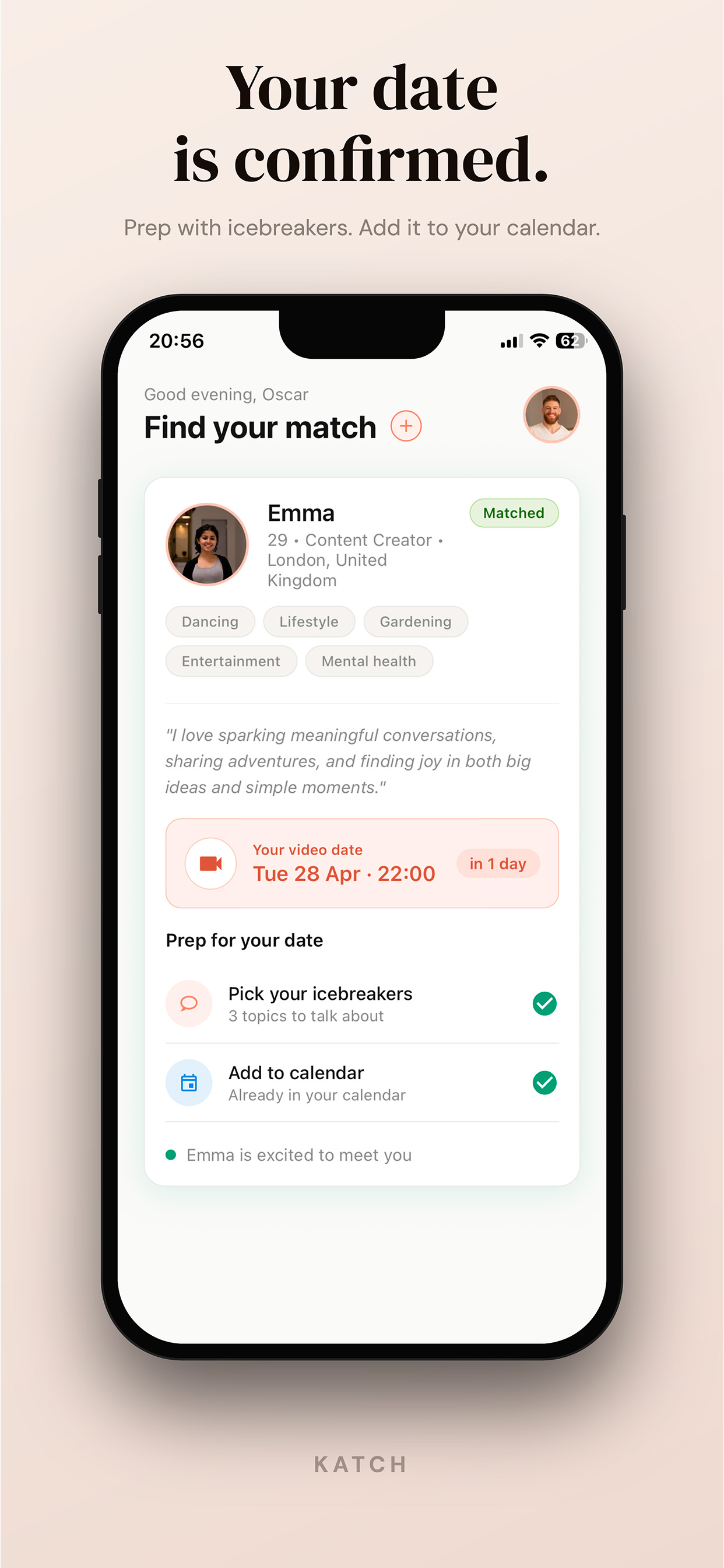 Katch - Dates made Simple screenshot 6