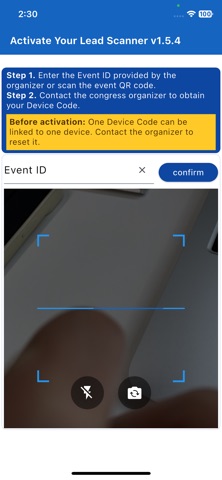 Event Lead Scanner iPhone screenshot
