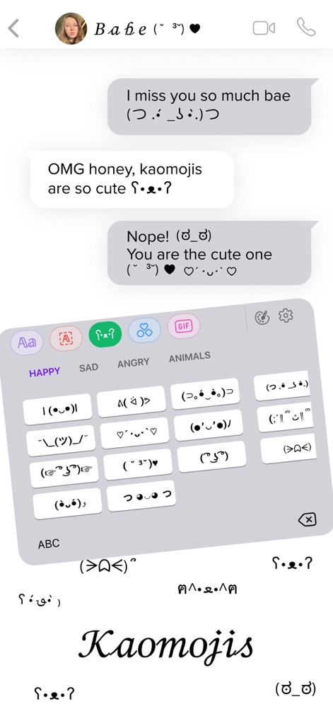 Fonts - AI Stickers - Expressive Kaomojis