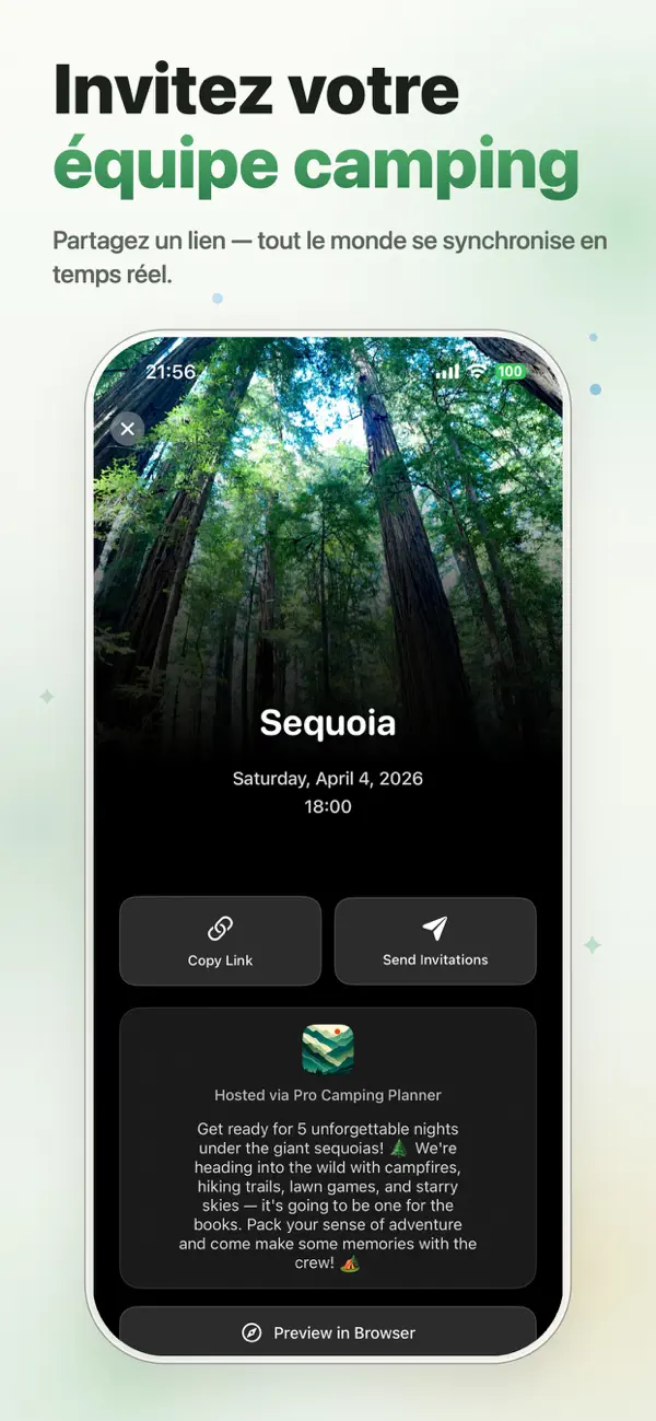 Screenshot #3 pour Pro Camping Planner